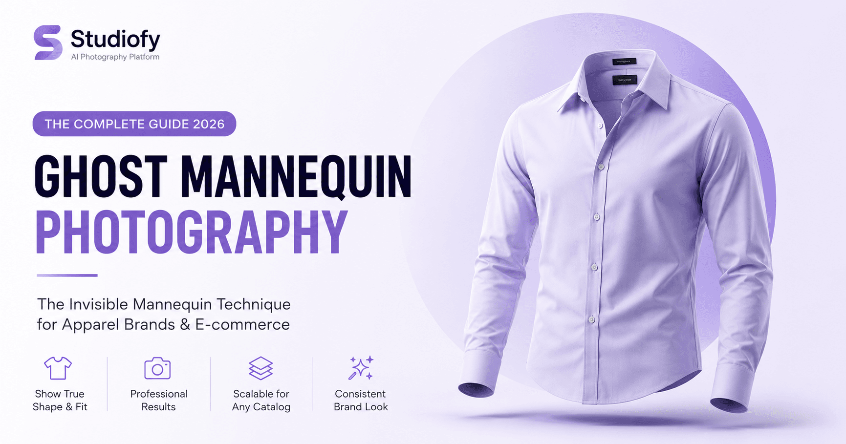 Ghost Mannequin Photography Complete Guide 2026 — Invisible Mannequin Technique — Studiofy