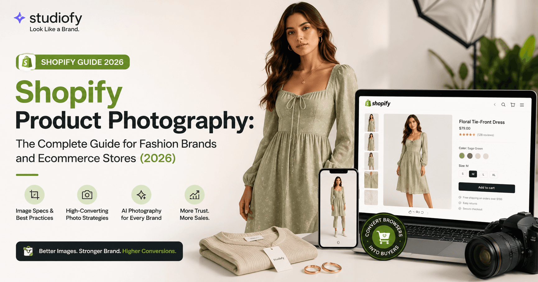 Shopify Product Photography Guide 2026 — Fashion Brands and Ecommerce Stores — Studiofy