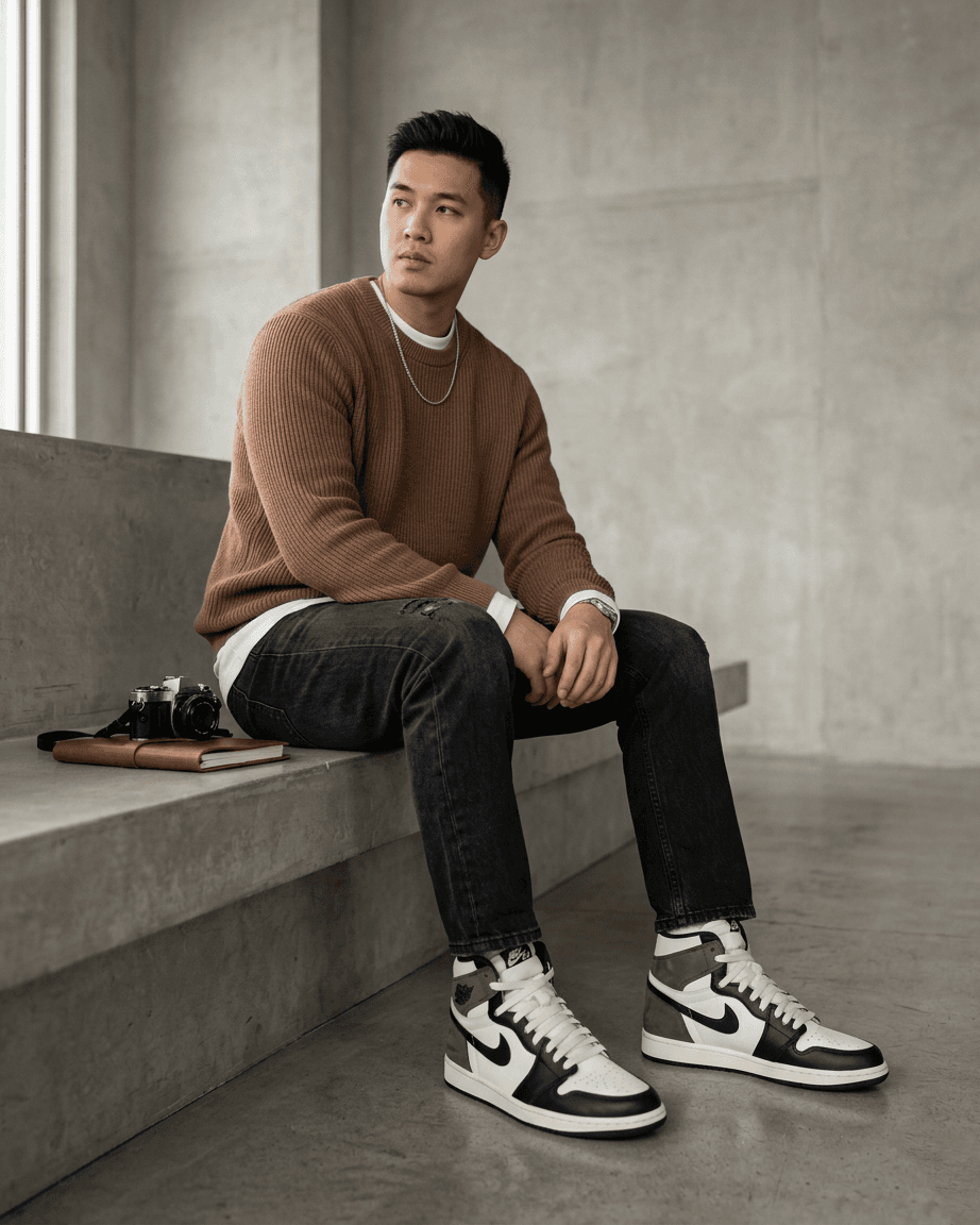 AI fashion model — Jordan sneakers editorial