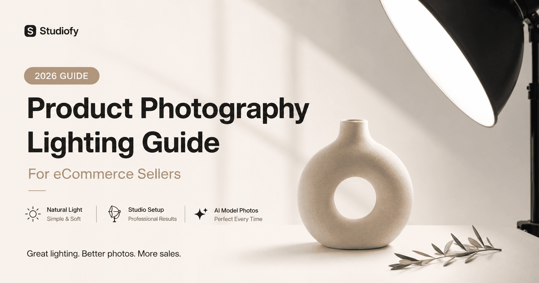 Product Photography Lighting: The Complete Guide for Ecommerce Sellers (2026)